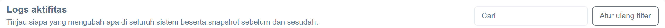 Toolbar halaman