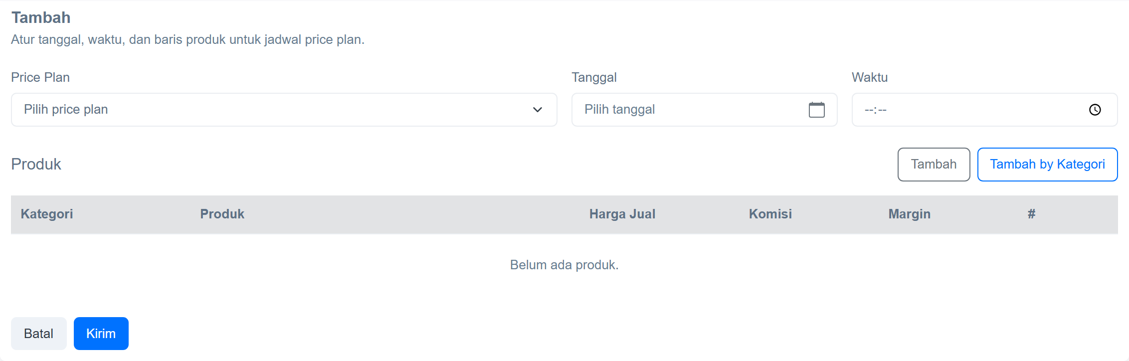 Formulir tambah/ubah