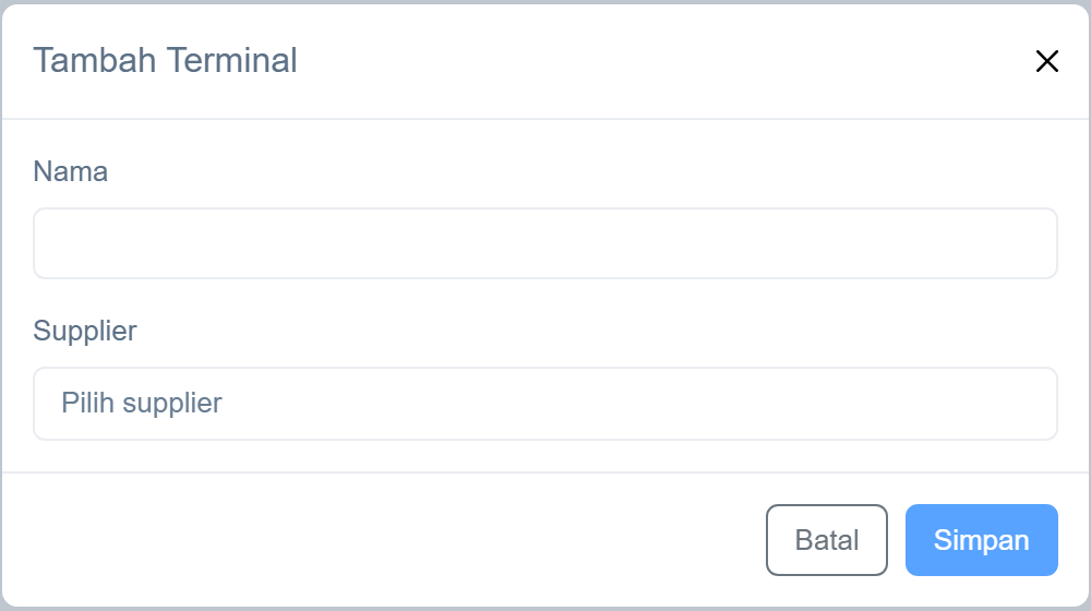 Formulir tambah/ubah