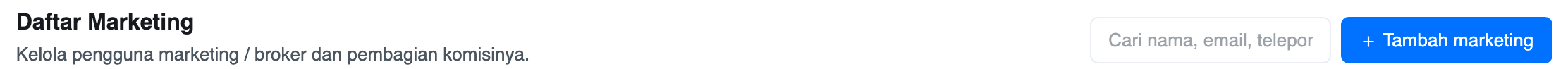Toolbar halaman